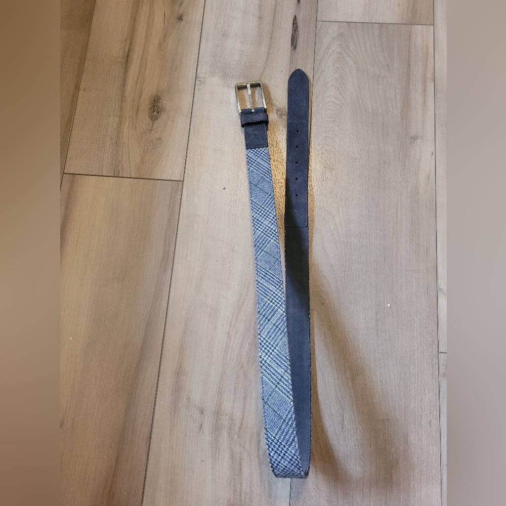 The Tie Bar Black Suede Leather Belt